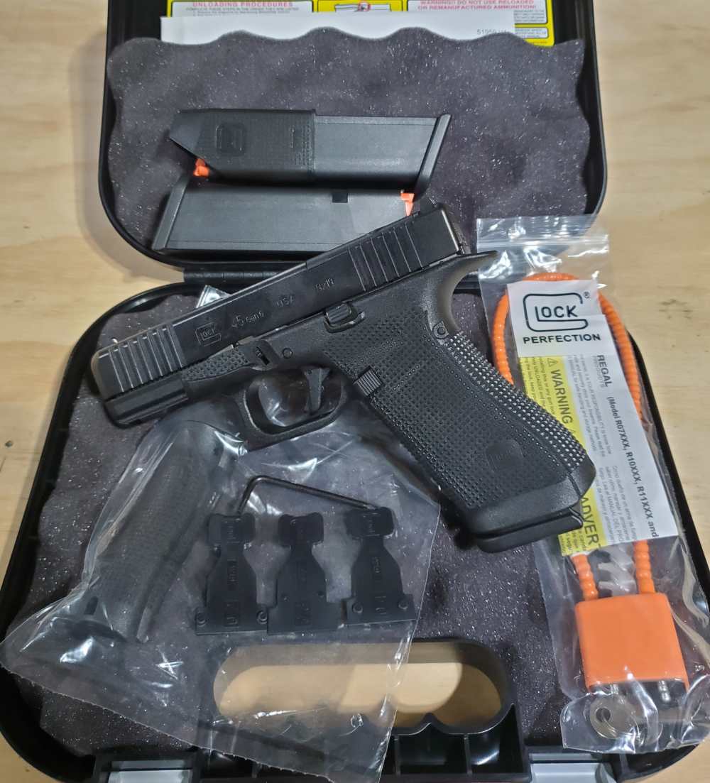 NEW Glock 45 Gen 6 W/Factory Case, 3 Mags, & Accessories 9mm-img-0