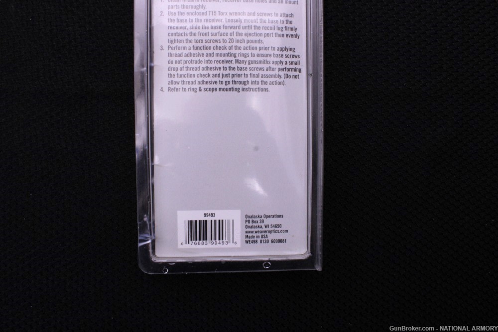 Weaver Savage 110 Long Action Accutrigger Extended Multi Slot Base 99493-img-4