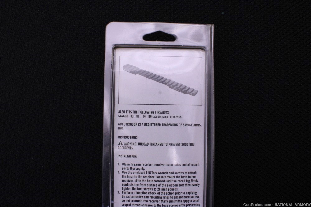 Weaver Savage 110 Long Action Accutrigger Extended Multi Slot Base 99493-img-5
