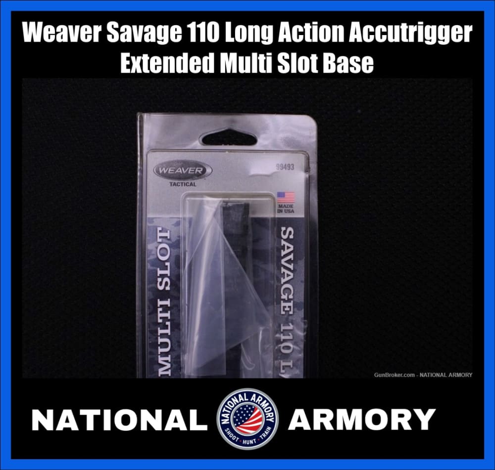 Weaver Savage 110 Long Action Accutrigger Extended Multi Slot Base 99493-img-0