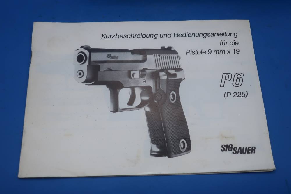 Sig Sauer P6 P225 West German Police w/Case, Papers ca. 1984 Non Import-img-3