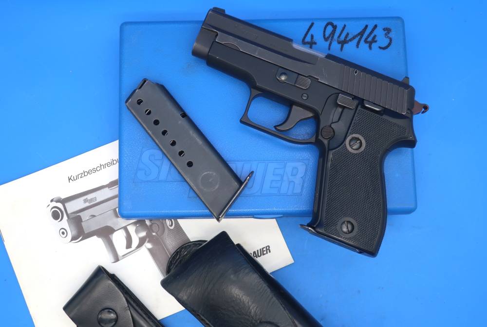 Sig Sauer P6 P225 West German Police w/Case, Papers ca. 1984 Non Import-img-0