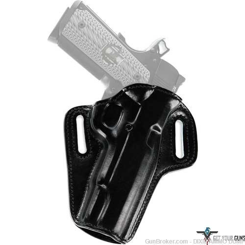 New Galco CON248B Concealable OWB Black Leather Belt Slide Sig P220/P226-img-0
