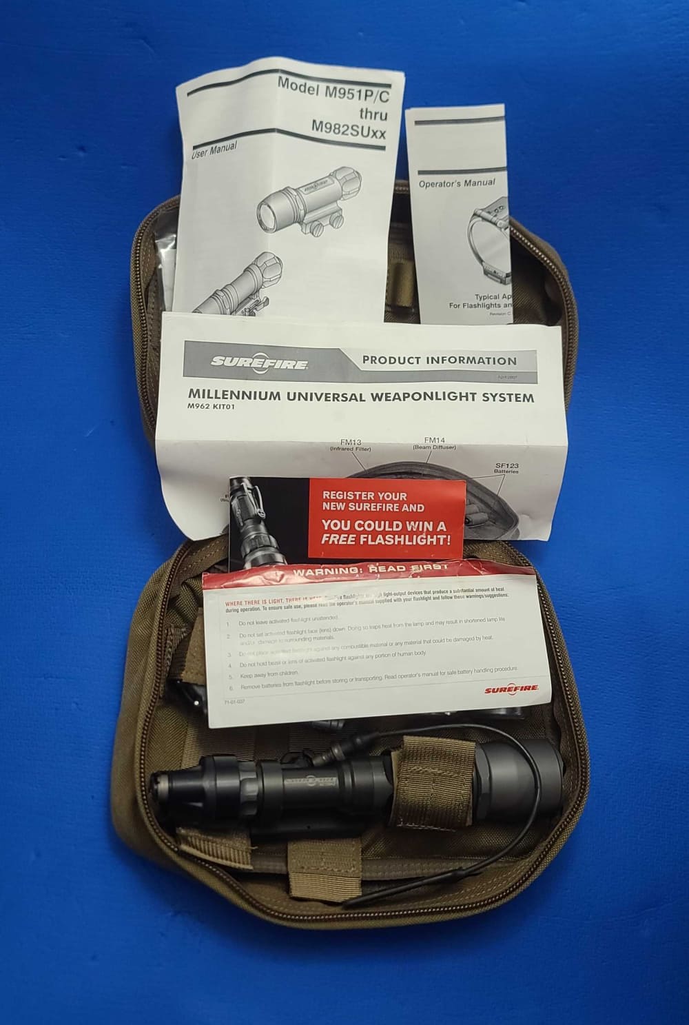 SUREFIRE M962 KIT01 Millennium Universal Weapon Light ARMS mount XM07 SPEC -img-2