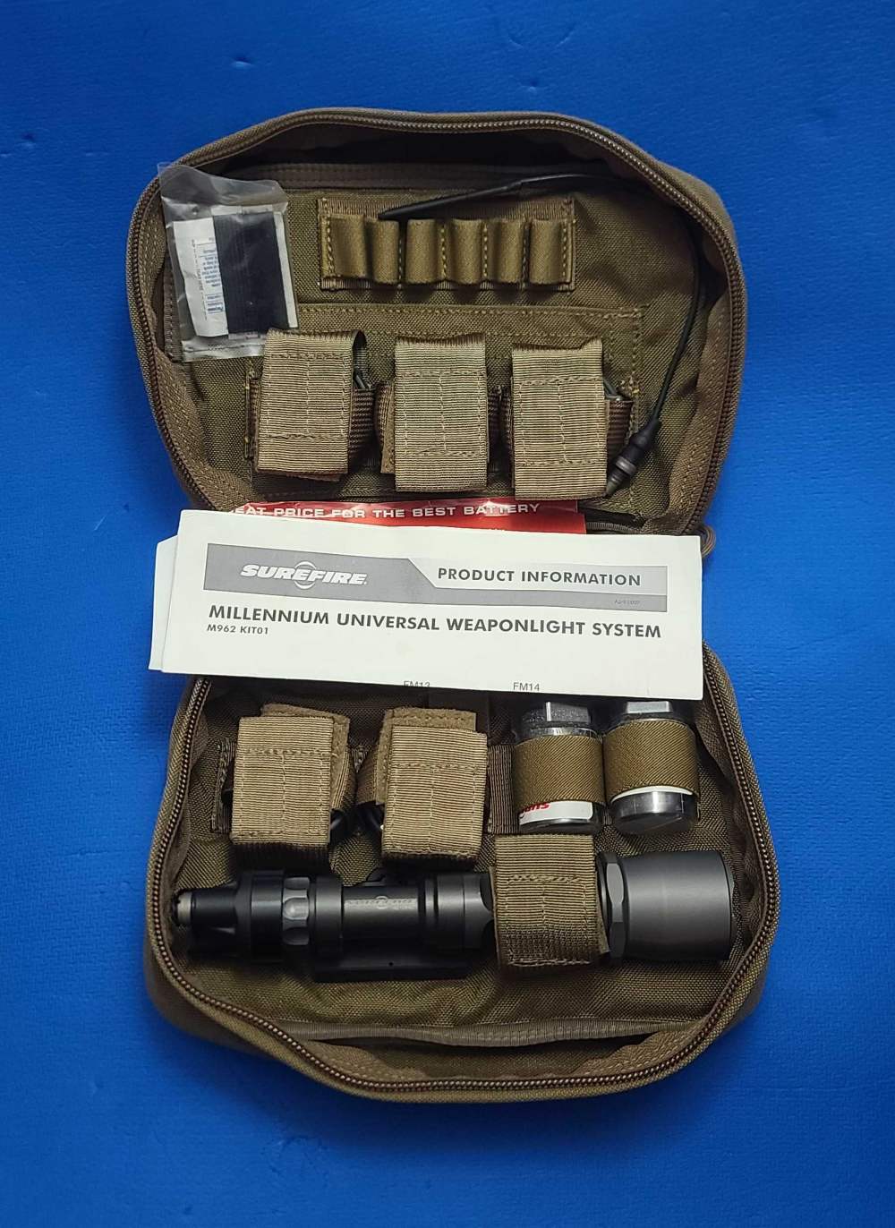 SUREFIRE M962 KIT01 Millennium Universal Weapon Light ARMS mount XM07 SPEC -img-0