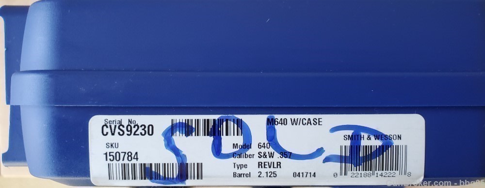 S&W Smith & Wesson Model 640 Factory OEM Hard Case - EMPTY Box-img-4