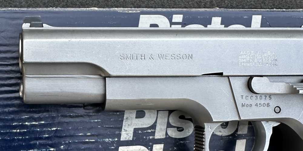 S&W 4506 Stainless No Dash 3rd-Gen Steel Frame .45 ACP, 1st-Year 1989-img-6