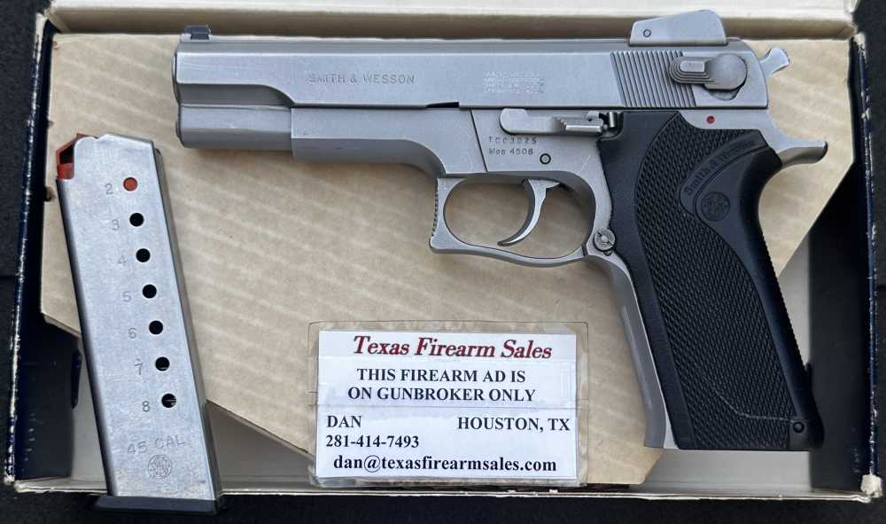 S&W 4506 Stainless No Dash 3rd-Gen Steel Frame .45 ACP, 1st-Year 1989-img-47