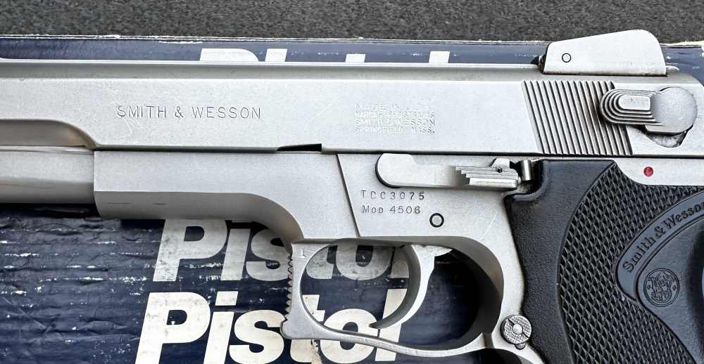 S&W 4506 Stainless No Dash 3rd-Gen Steel Frame .45 ACP, 1st-Year 1989-img-4
