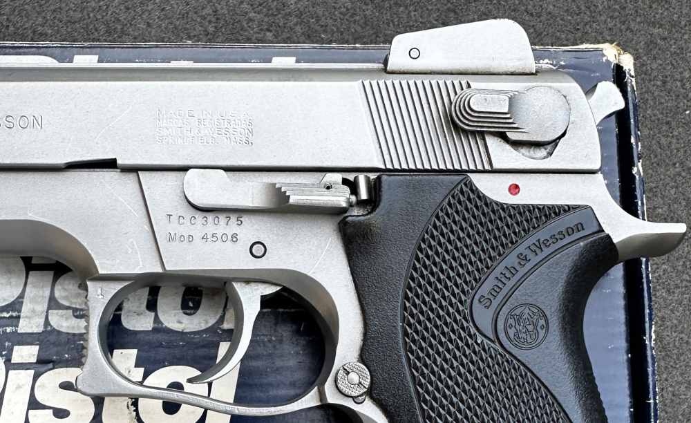 S&W 4506 Stainless No Dash 3rd-Gen Steel Frame .45 ACP, 1st-Year 1989-img-3