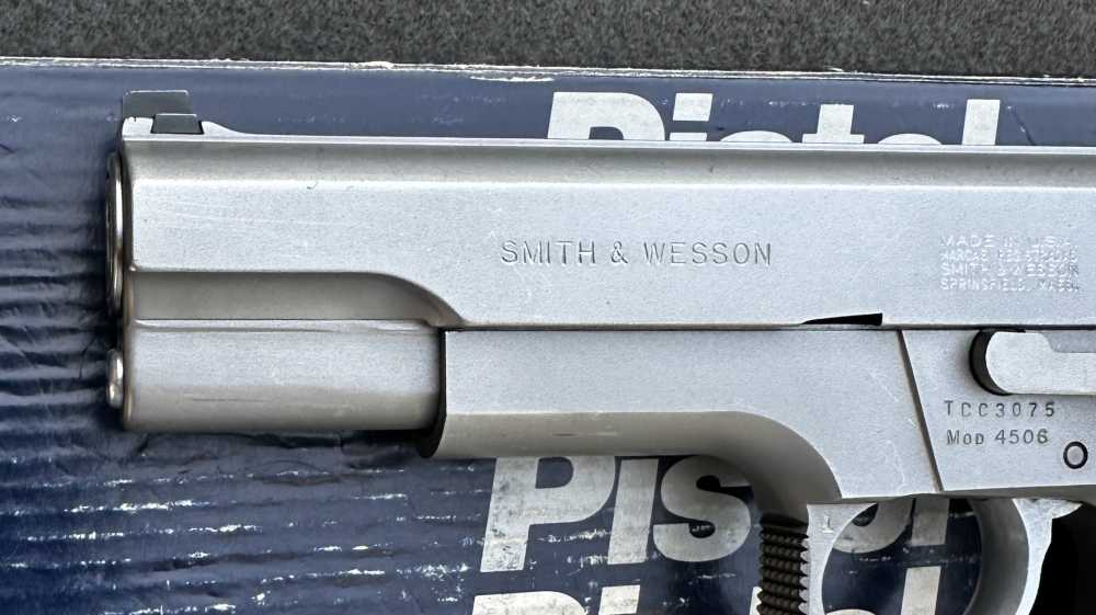S&W 4506 Stainless No Dash 3rd-Gen Steel Frame .45 ACP, 1st-Year 1989-img-7