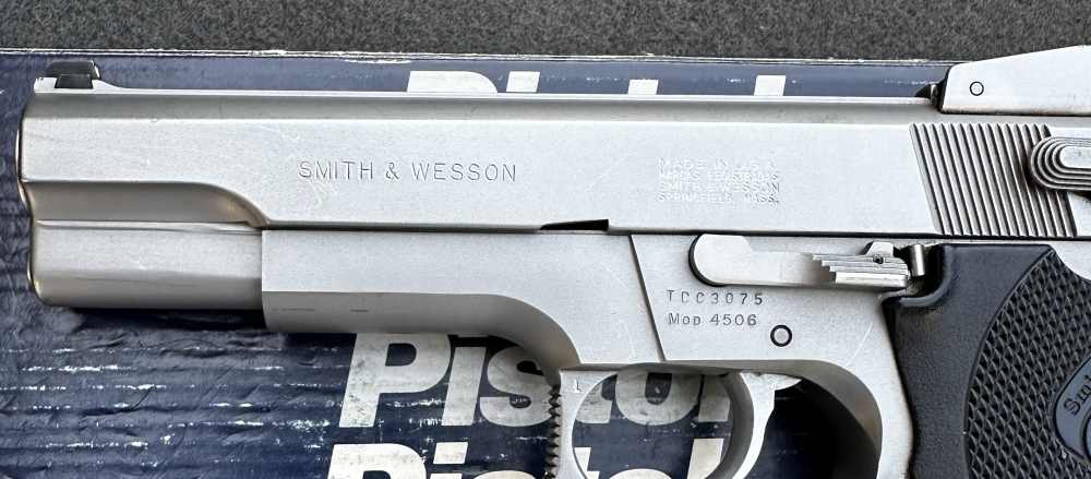 S&W 4506 Stainless No Dash 3rd-Gen Steel Frame .45 ACP, 1st-Year 1989-img-5
