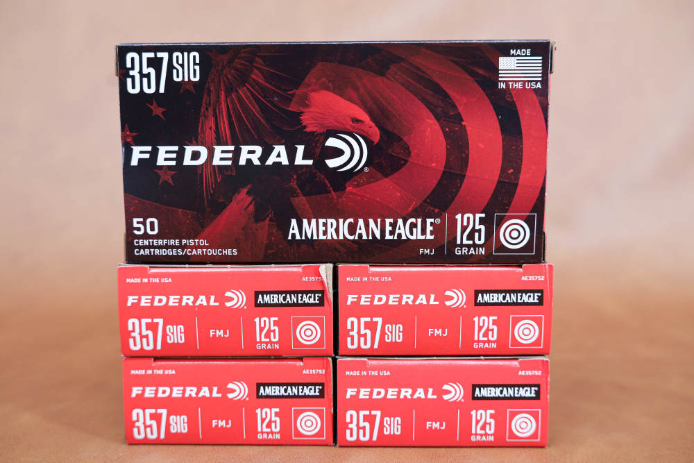 357 Sig 125 Gr FMJ - Federal - 250 Rounds-img-0