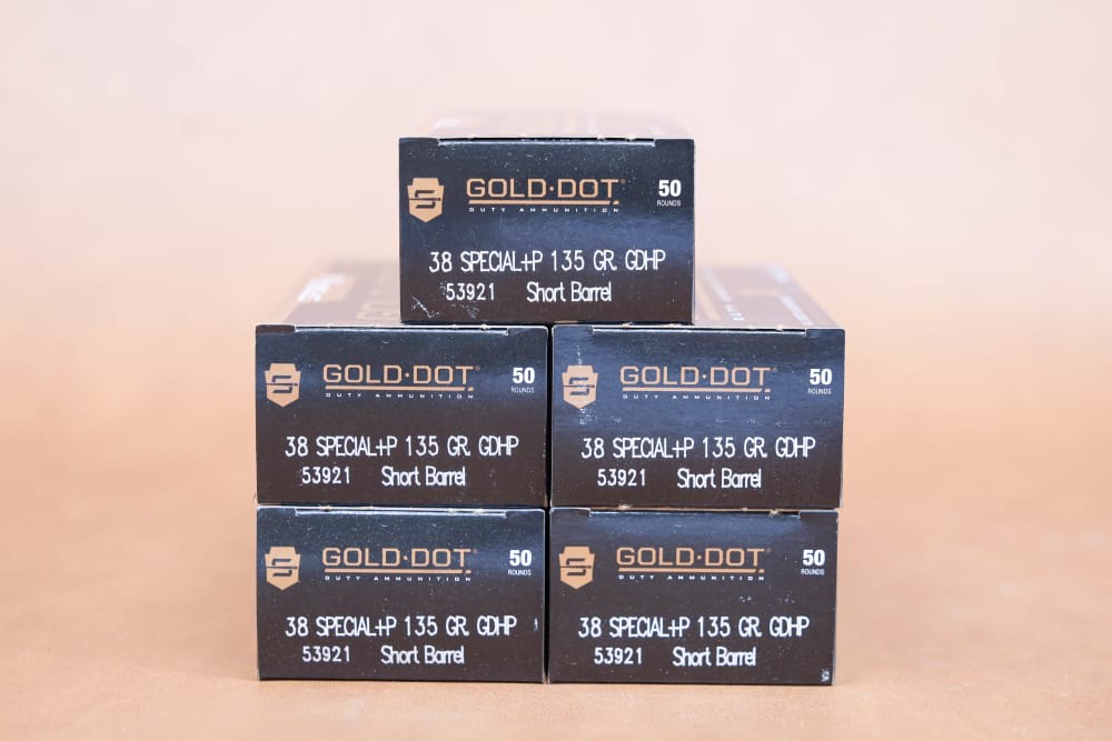 Speer Gold Dot .38 SPL+P  * Short Barrel* - 250 Rounds-img-1