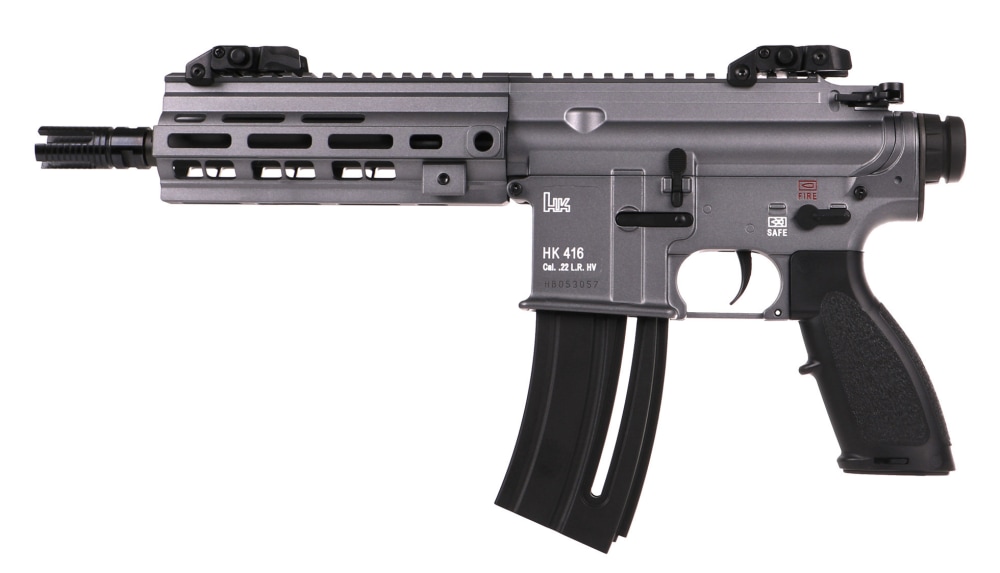 H&K HK416 .22LR HK 416 22LR 8.5" Barrel Tungsten Gray Pistol M-LOK MLOK-img-0