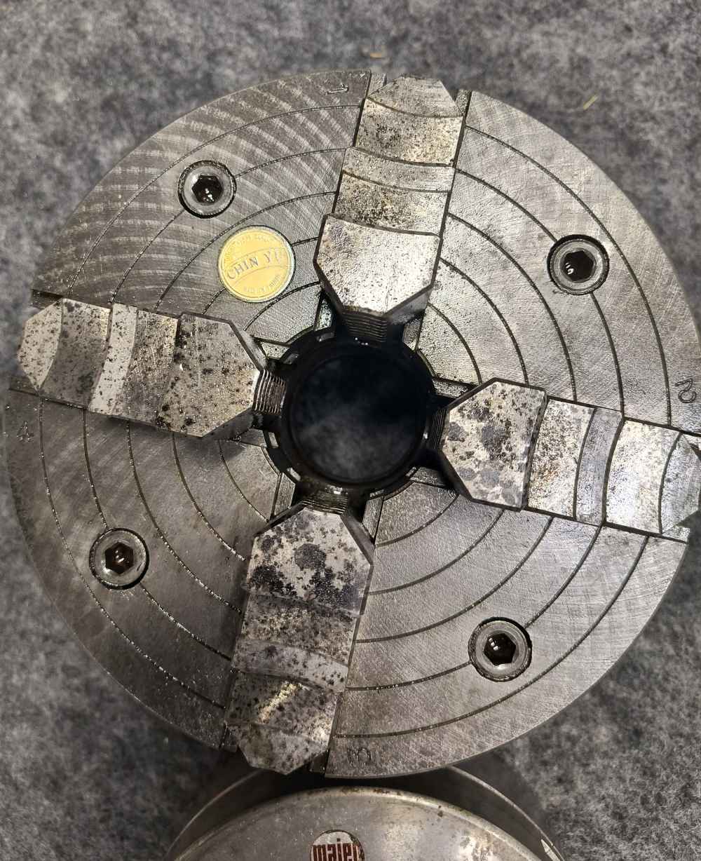 4 Jaw Independent 8" D1-3 Lathe Chuck Chin Yu Taiwan-img-0