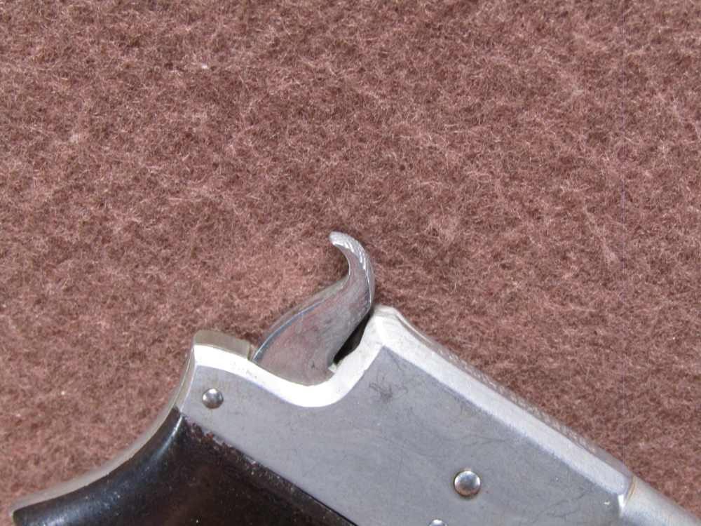 rARE Antique Remington Derringer 22 Short Single Shot 3.25" BRL VG Bore -img-2