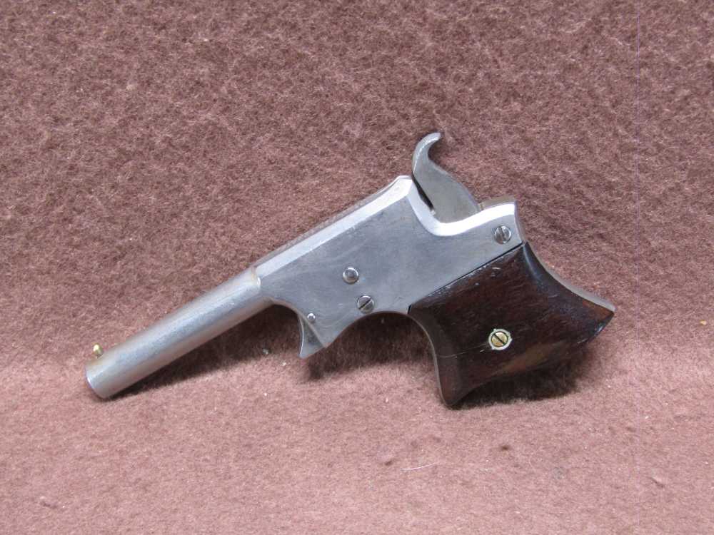 rARE Antique Remington Derringer 22 Short Single Shot 3.25" BRL VG Bore -img-4