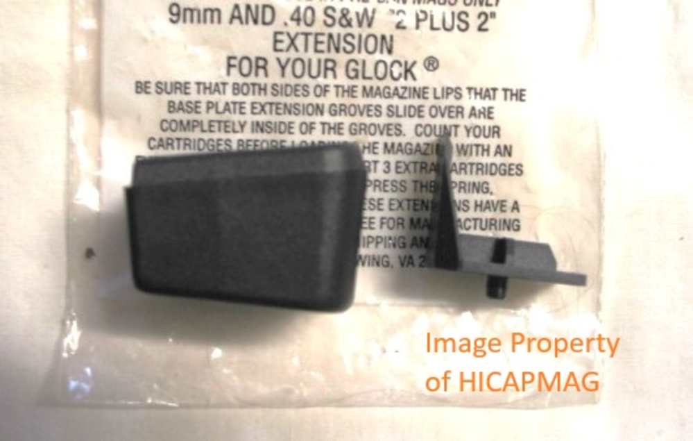 2 shot Magazine extension for Glock 17,19,26,34 9mm+22,23,35.40 cal+357 SIG-img-1