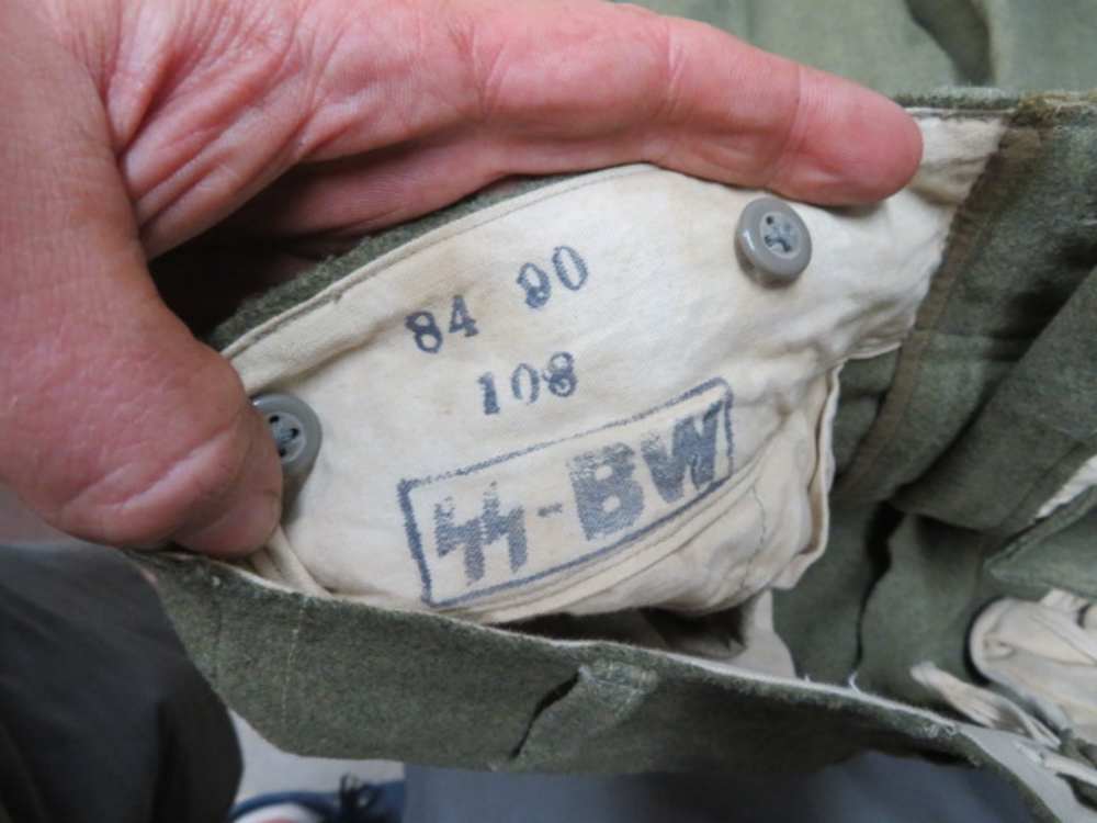 WWII GERMAN WAFFEN SS TROUSERS-ORIGINAL-GREAT MARKINGS-img-4