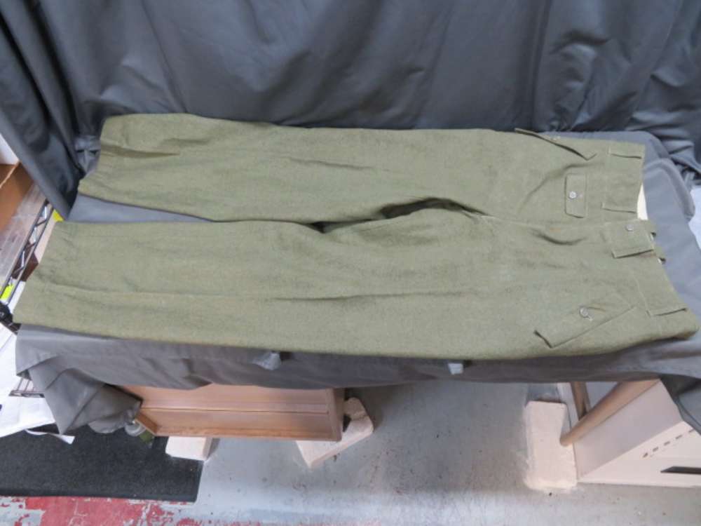 WWII GERMAN WAFFEN SS TROUSERS-ORIGINAL-GREAT MARKINGS-img-0