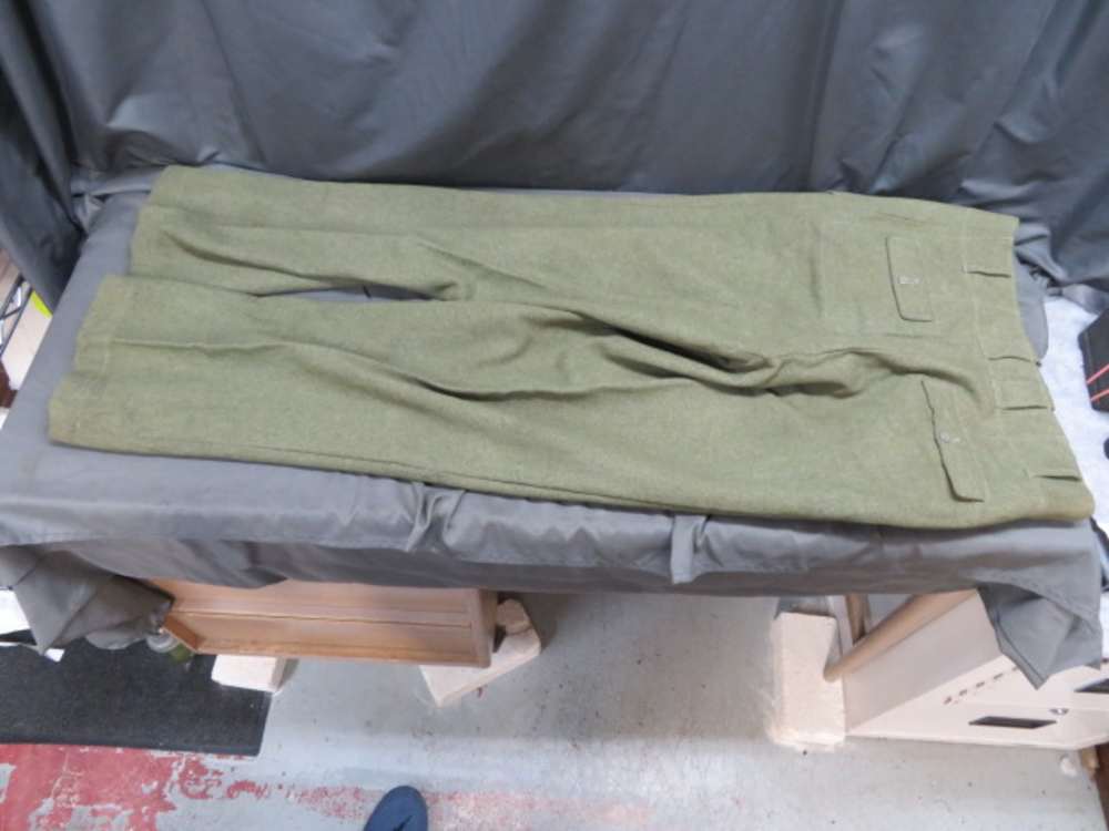 WWII GERMAN WAFFEN SS TROUSERS-ORIGINAL-GREAT MARKINGS-img-5
