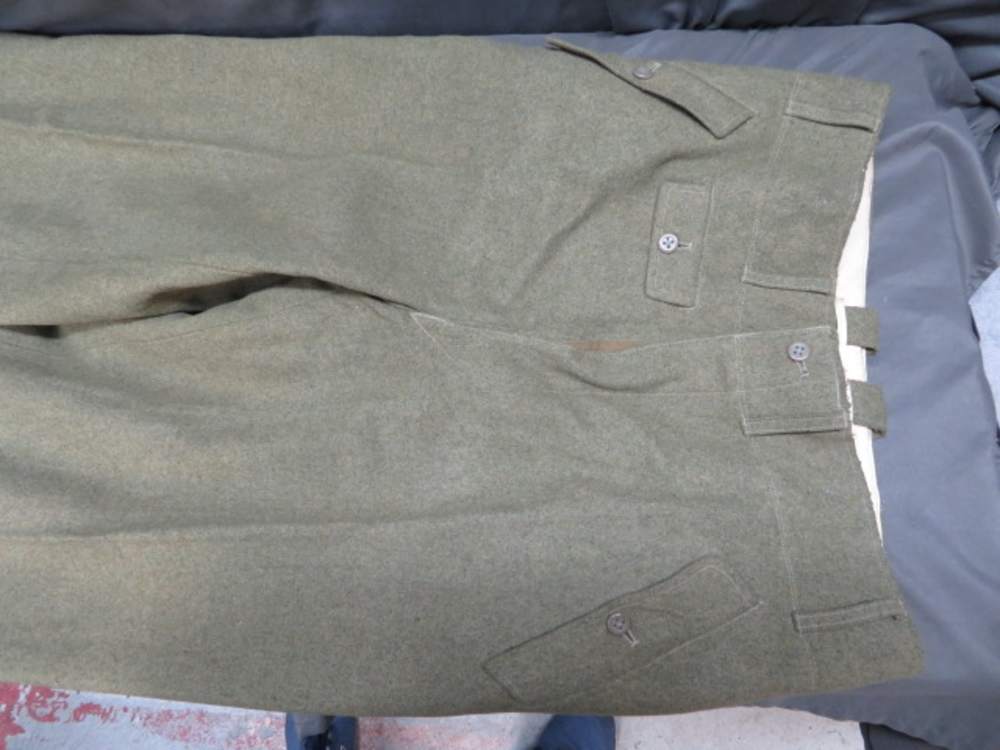 WWII GERMAN WAFFEN SS TROUSERS-ORIGINAL-GREAT MARKINGS-img-2