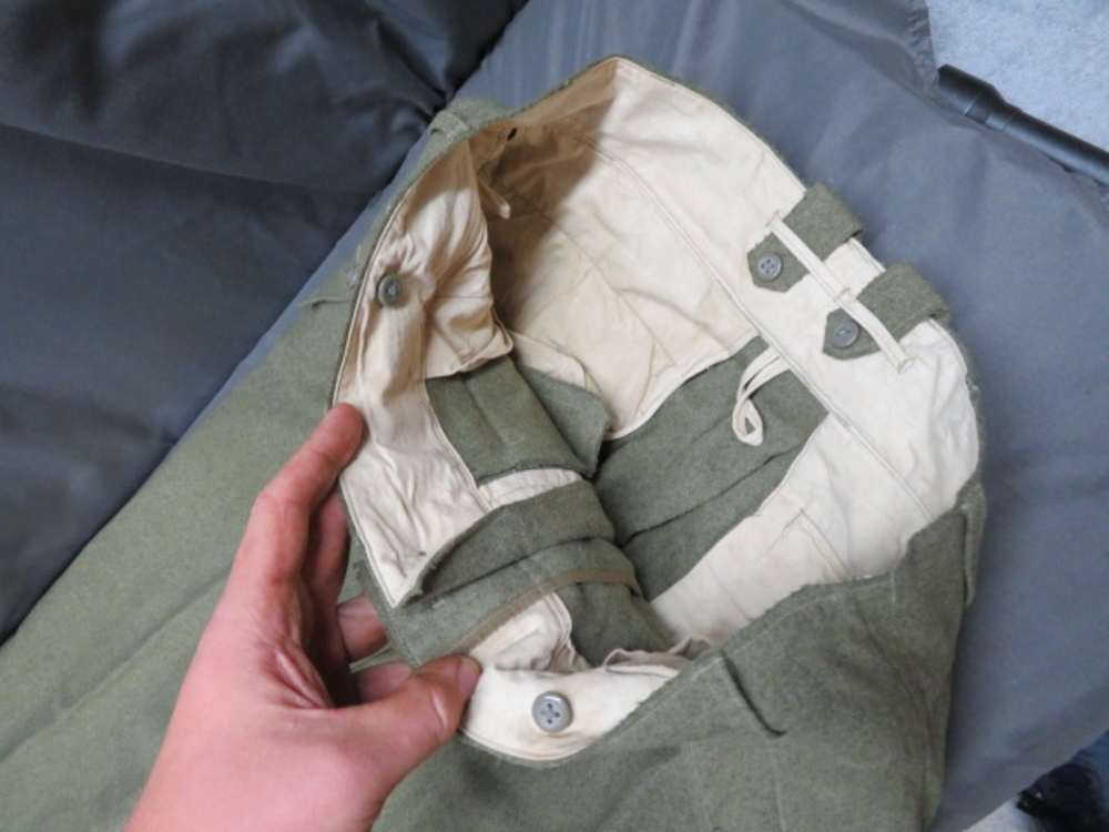 WWII GERMAN WAFFEN SS TROUSERS-ORIGINAL-GREAT MARKINGS-img-3