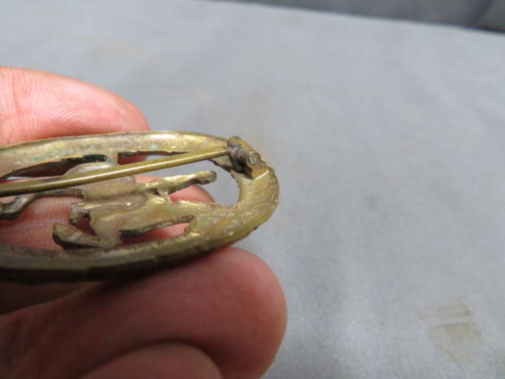 WWII GERMAN BRONZE HORSEMAN’S BADGE-ORIGINAL-VERY HARD TO FIND-img-5