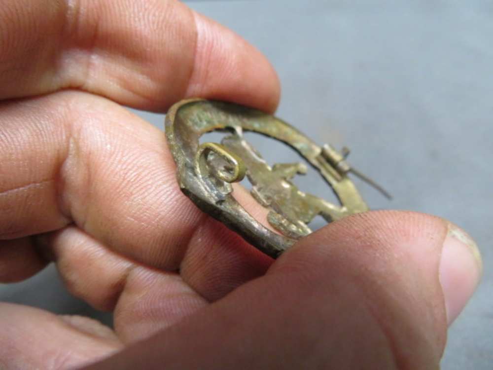 WWII GERMAN BRONZE HORSEMAN’S BADGE-ORIGINAL-VERY HARD TO FIND-img-9