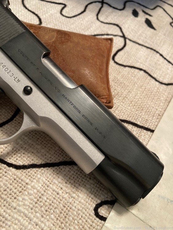 Colt 1911A1 LW Commander 9mm “RARE Bi-Tone” 1963 MINT-NIB Colt Letter-img-9