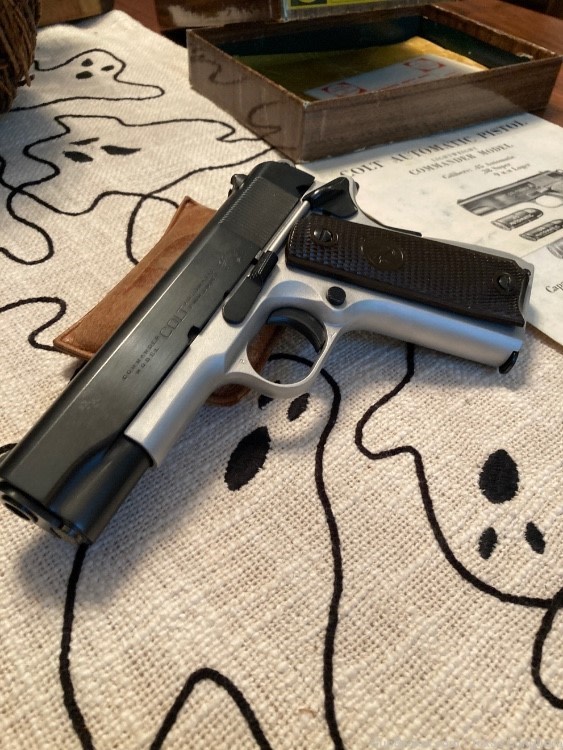 Colt 1911A1 LW Commander 9mm “RARE Bi-Tone” 1963 MINT-NIB Colt Letter-img-5