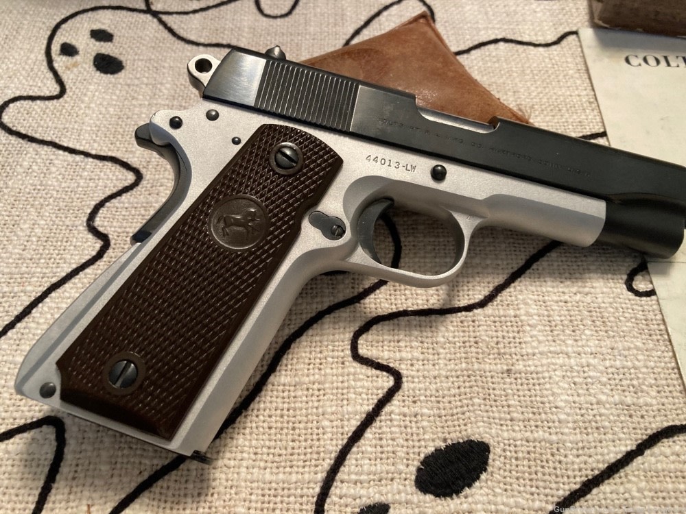 Colt 1911A1 LW Commander 9mm “RARE Bi-Tone” 1963 MINT-NIB Colt Letter-img-6