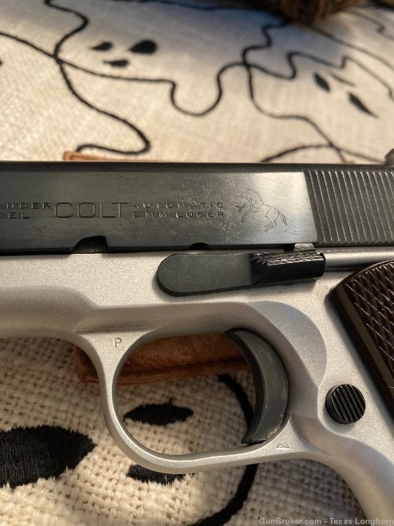 Colt 1911A1 LW Commander 9mm “RARE Bi-Tone” 1963 MINT-NIB Colt Letter-img-3