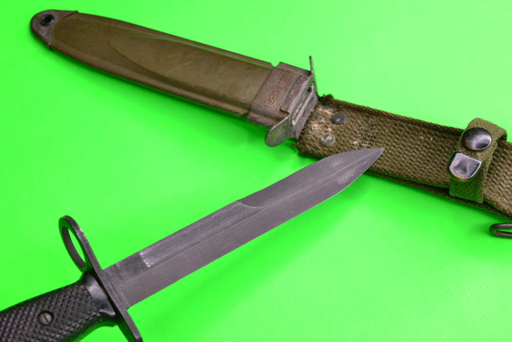  M7  US M8A1 Bayonet Bayo + Knife sheath AUTHENTIC for Colt AR15 Rifle  -img-7