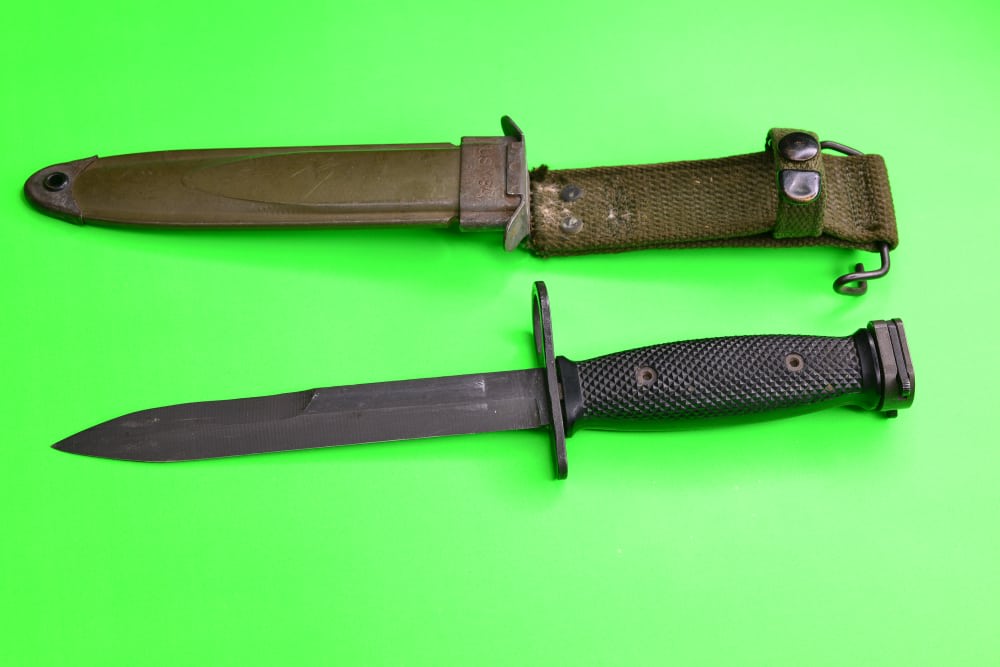  M7  US M8A1 Bayonet Bayo + Knife sheath AUTHENTIC for Colt AR15 Rifle  -img-3