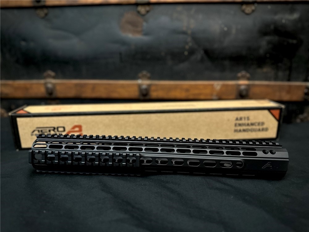 Aero Precision AR15 12.7" Enhanced Quad rail handguard, gen 2 Black -img-1
