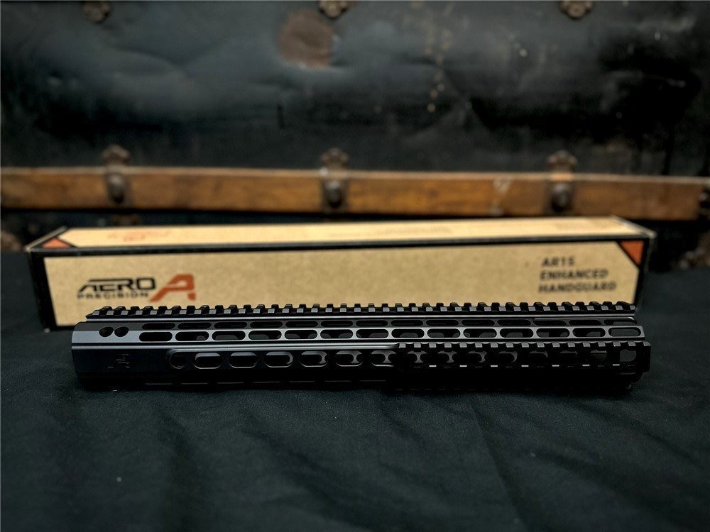 Aero Precision AR15 12.7" Enhanced Quad rail handguard, gen 2 Black -img-0