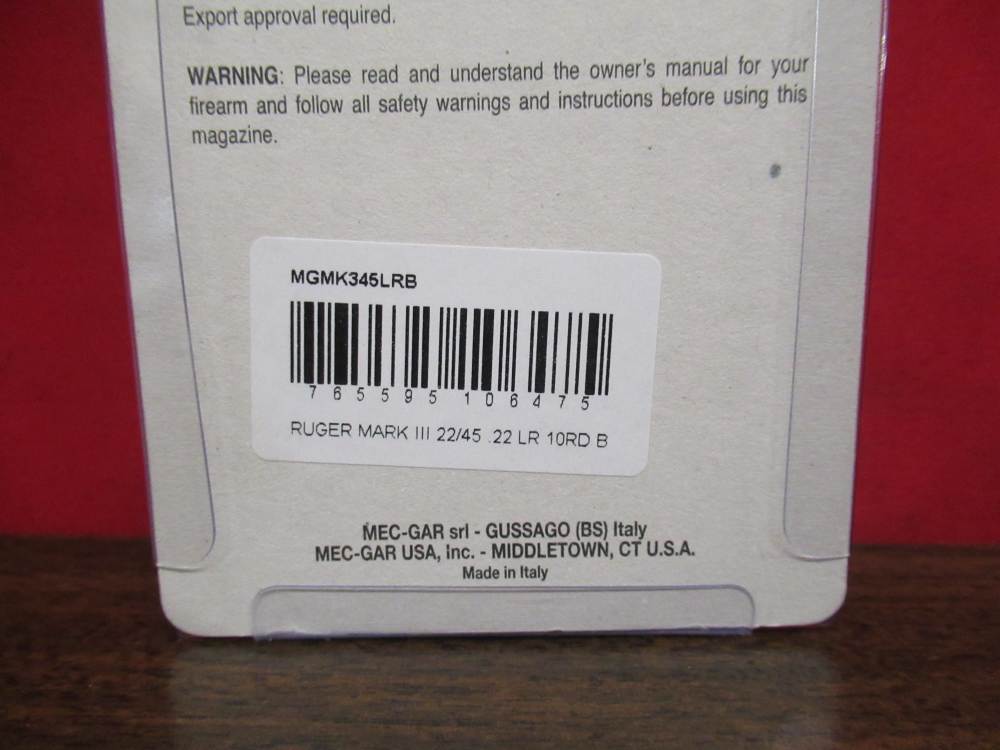 3 Mecgar Ruger Mk III 22/45 .22 LR 10rd Blued Steel Magazines-img-9