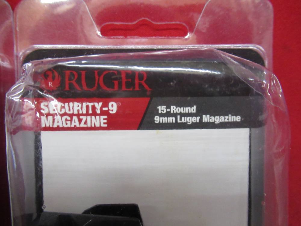 2 OEM Ruger Security-9 9mm 15 Round Magazines Mags Clips-img-1