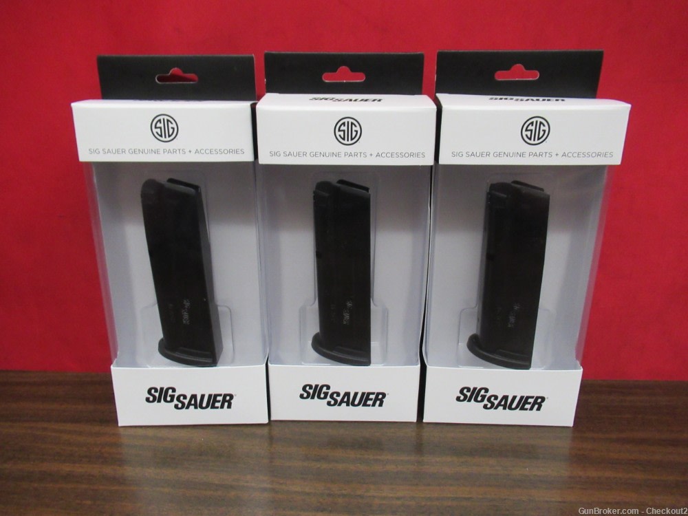 3 new factory oem Sig Sauer P320 .45 ACP 10rd Magazines-img-0