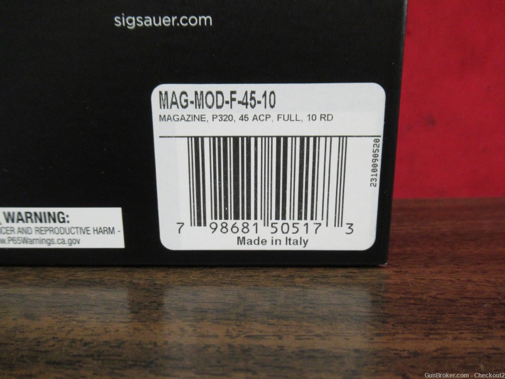 3 new factory oem Sig Sauer P320 .45 ACP 10rd Magazines-img-7