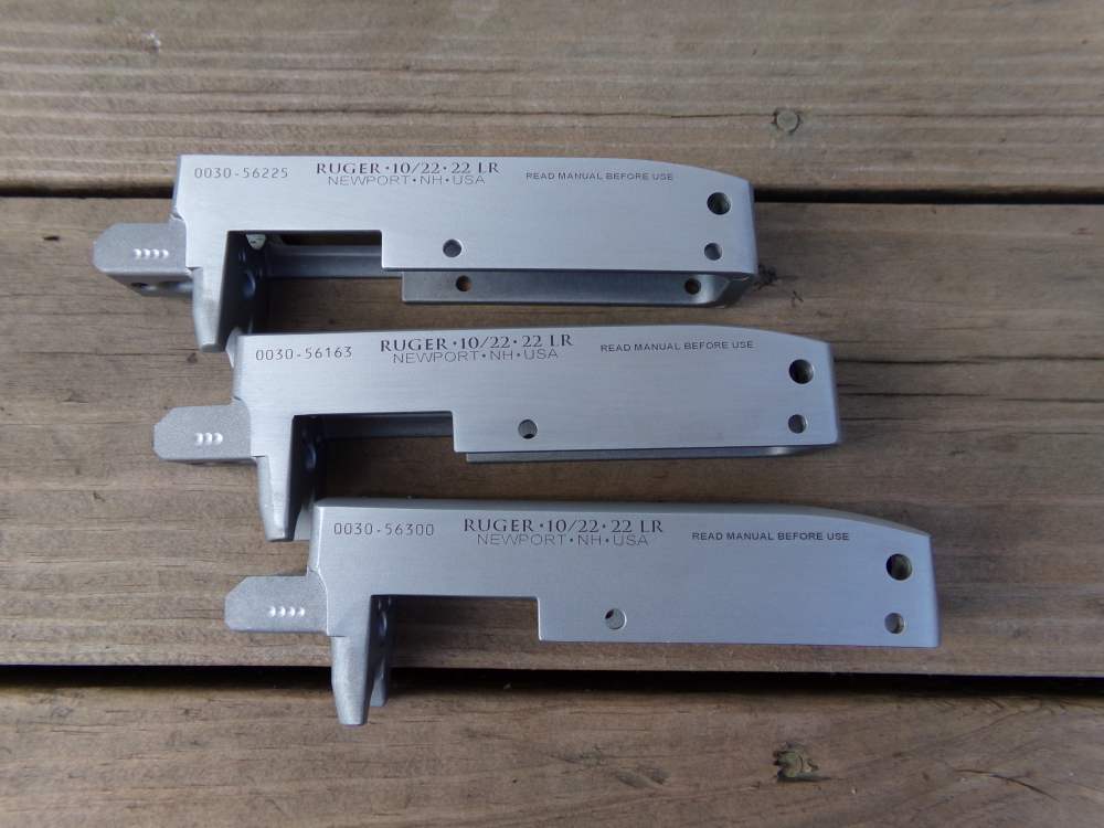 Ruger 10/22 receiver silver (3 receivers) stripped 22LR -img-1