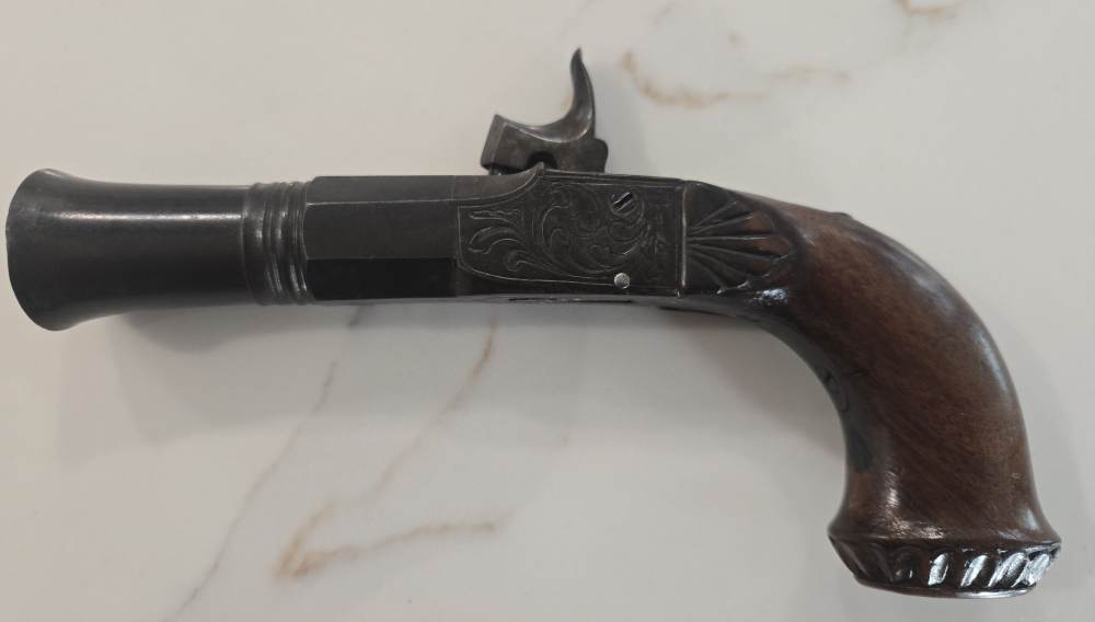 Antique Folding Trigger Blunderbuss Pocket Pistol-img-2