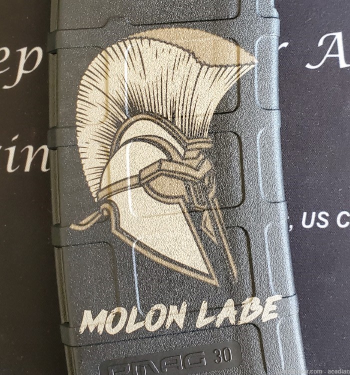 Molon Labe Laser Engraved PMAG no cc fees AR15 magazine-img-0
