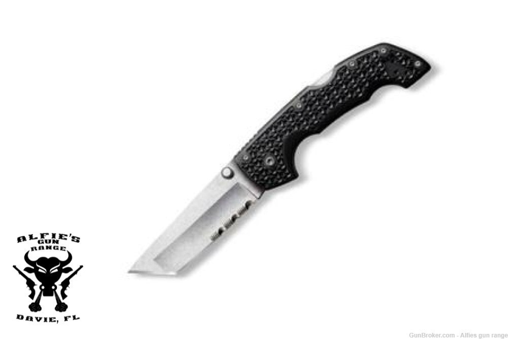 Cold Steel 29TMTH Medium Voyager 3" Stonewash Combo Tanto Blade -img-0