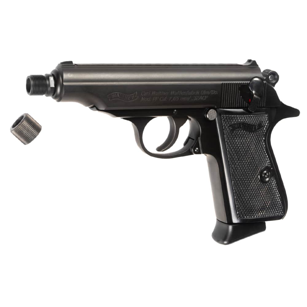 Walther PP SD 32 ACP Black 3.9" Threaded Barrel Suppressor Ready Pistol NEW-img-1