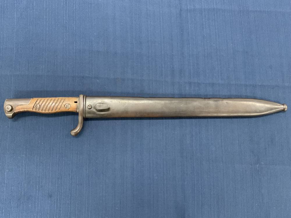 WW1 German M1898/05 GEW 98 Mauser Bayonet With Scabbard Penny NR 0.01-img-0