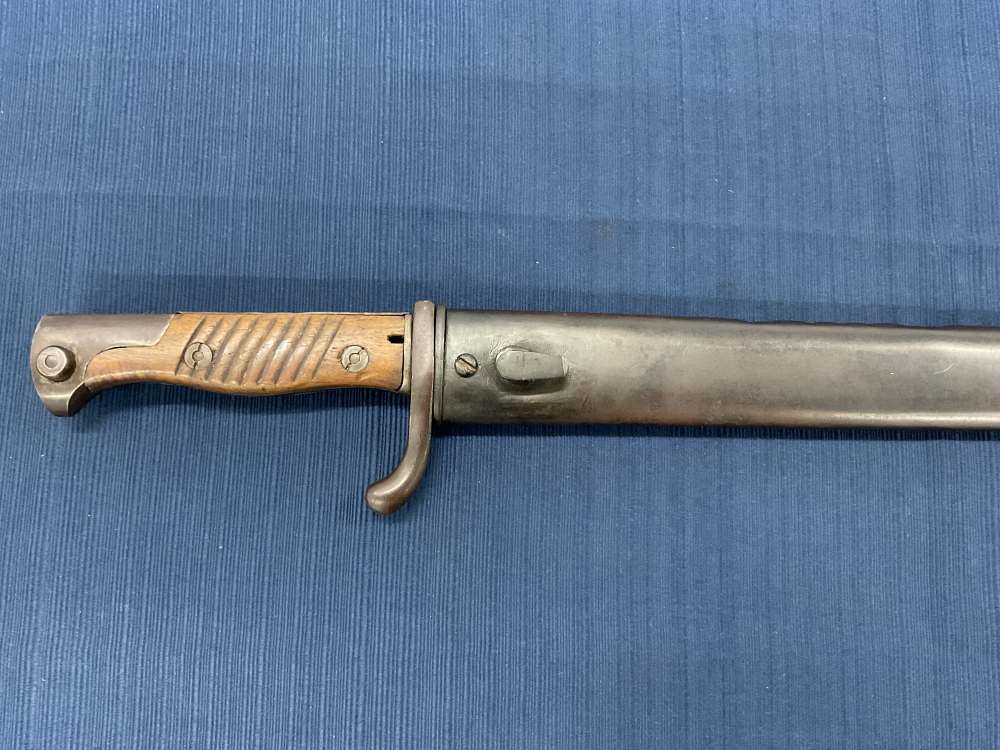 WW1 German M1898/05 GEW 98 Mauser Bayonet With Scabbard Penny NR 0.01-img-1