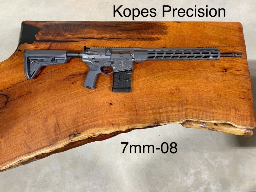 Kopes Precision 7mm-08 AR-10 Rifle, Sniper Grey-img-0